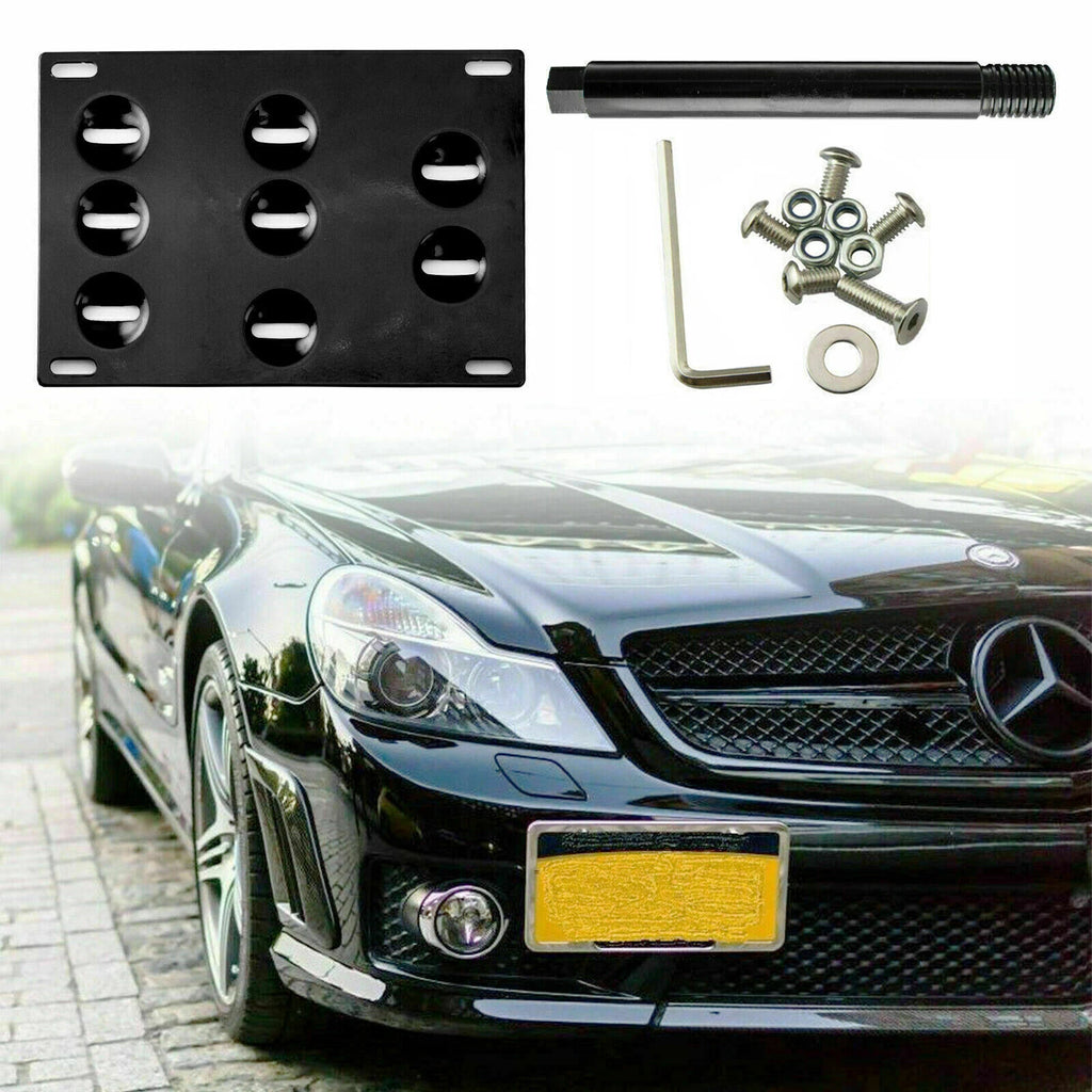 Tow Hook Front License Plate Mount Bracket for Mercedes-Benz C-Class (2015–2016)