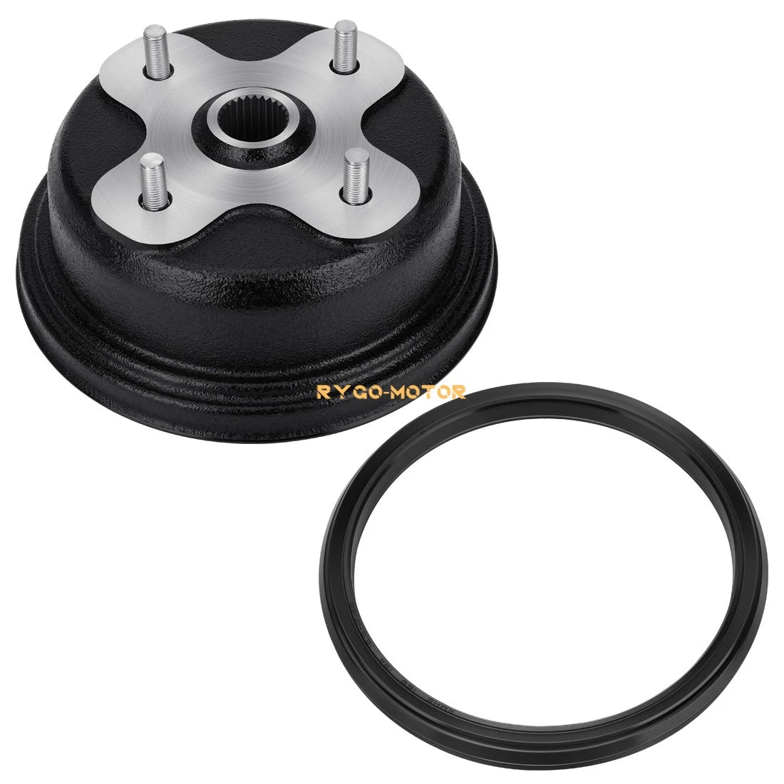 Rear Brake Drum w/ Dust Seal for Yamaha Big Bear 350 YFM350U YFM350FW (1996–1999)
