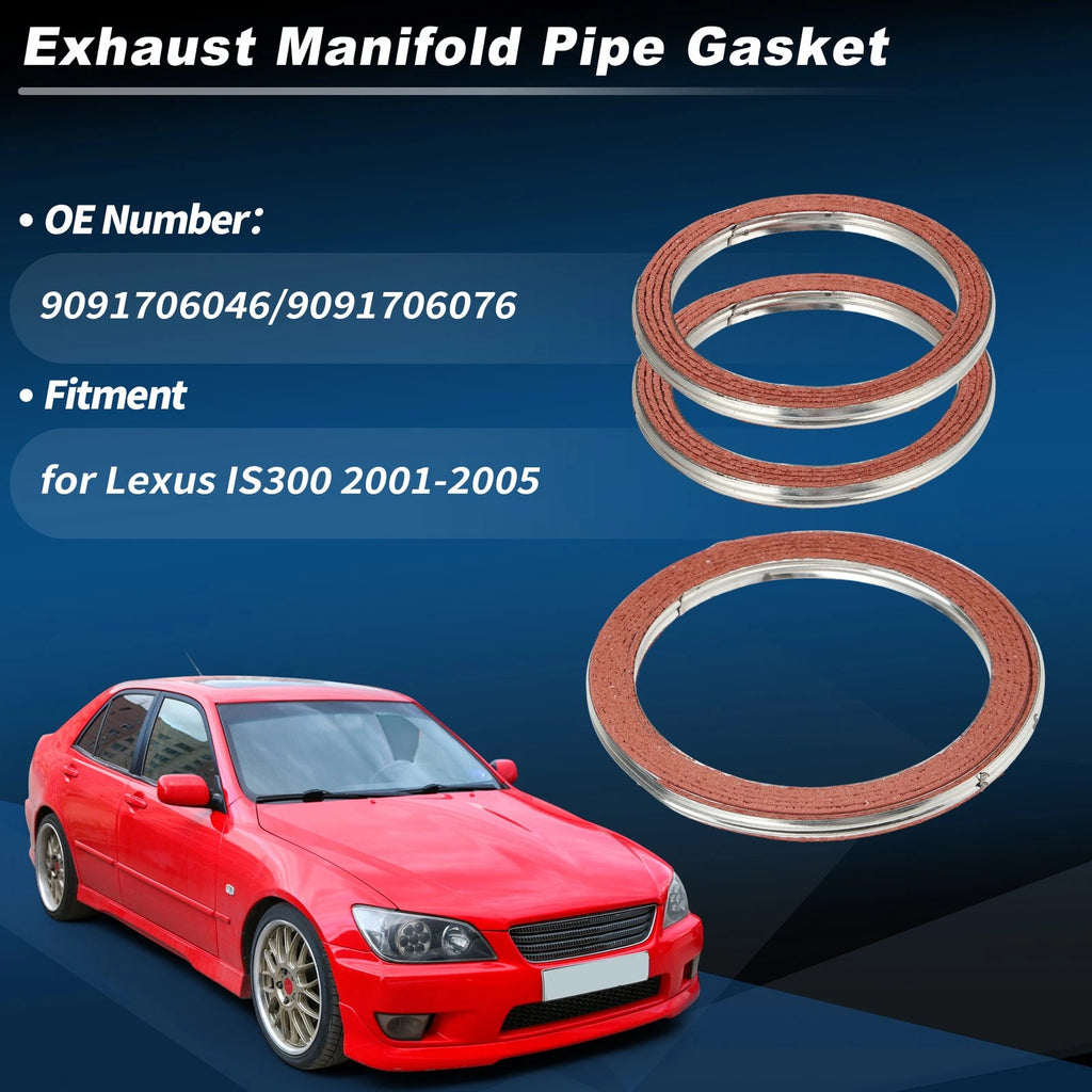 Exhaust Pipe Gasket Muffler Ring for Lexus IS300 (2001–2005) No. 9091706046