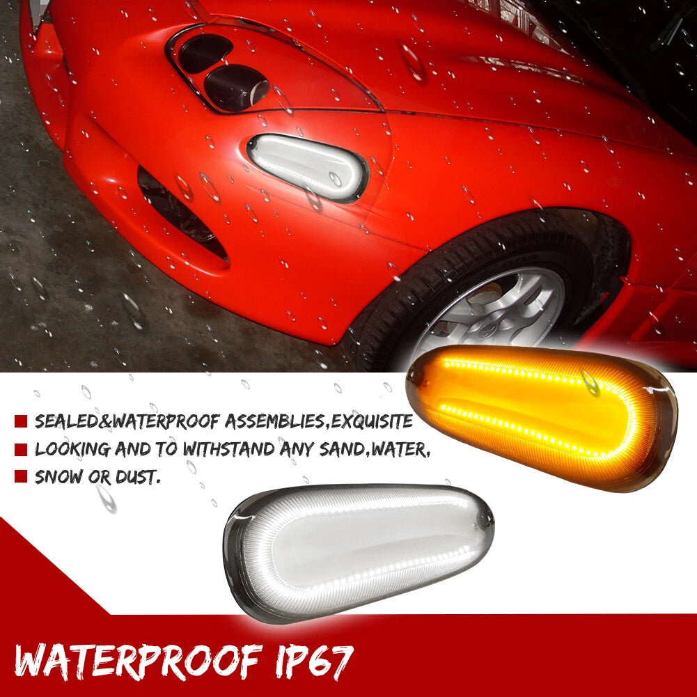 2X Switchback LED Daytime Running Lights for Mitsubishi 3000GT (1994–1998)