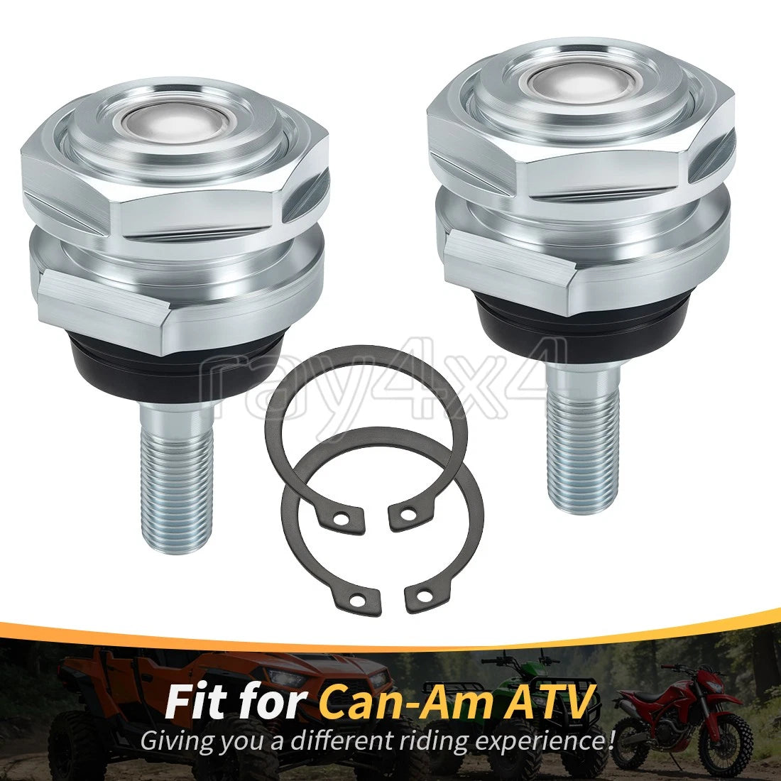 Set of 2 Upper Ball Joints for Can-Am Outlander Max 400 500 (2005–2014)