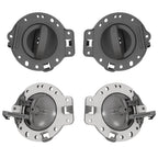 Set of 4 Inner Door Handles for Jeep Commander (2006–2010) Gray Bolts