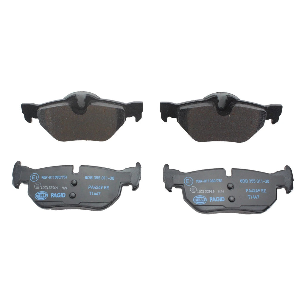 Set of 4 Hella Rear Low-Met Disc Brake Pads for BMW E84 X1 (2012–2015)