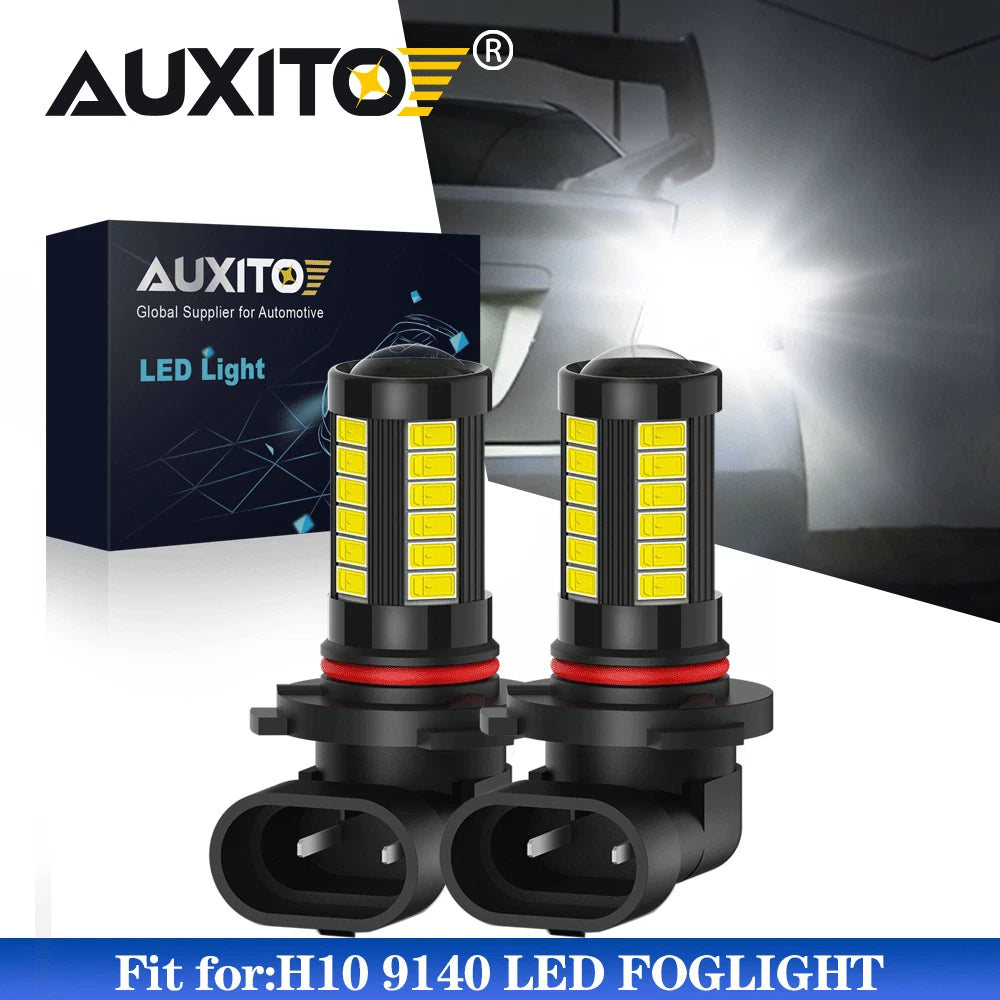 H10 LED Fog Light Bulbs 2000LM Replacement for Cars, Trucks (6000K)