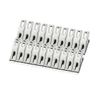 Set of 40 Stainless Steel Spring Loaded Clothes Pegs Laundry Clips