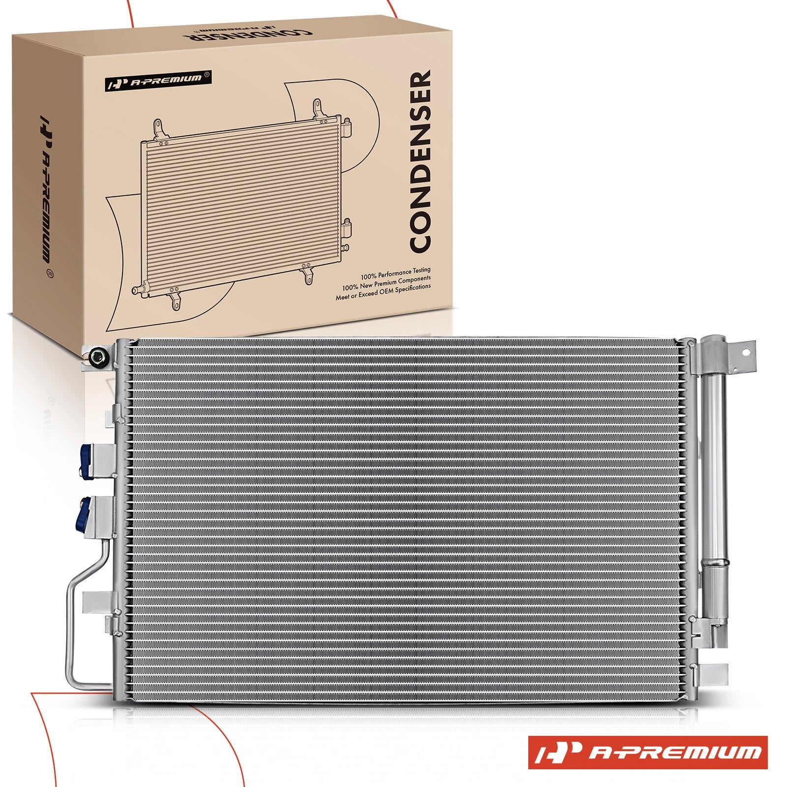 A/C Condenser with Receiver Drier for Chevy Equinox GMC Terrain (2016–2017)