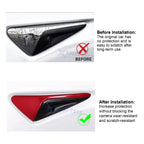 Glossy Red Side Fender Camera Vent Covers for Tesla Model 3 Y (2020-2024)
