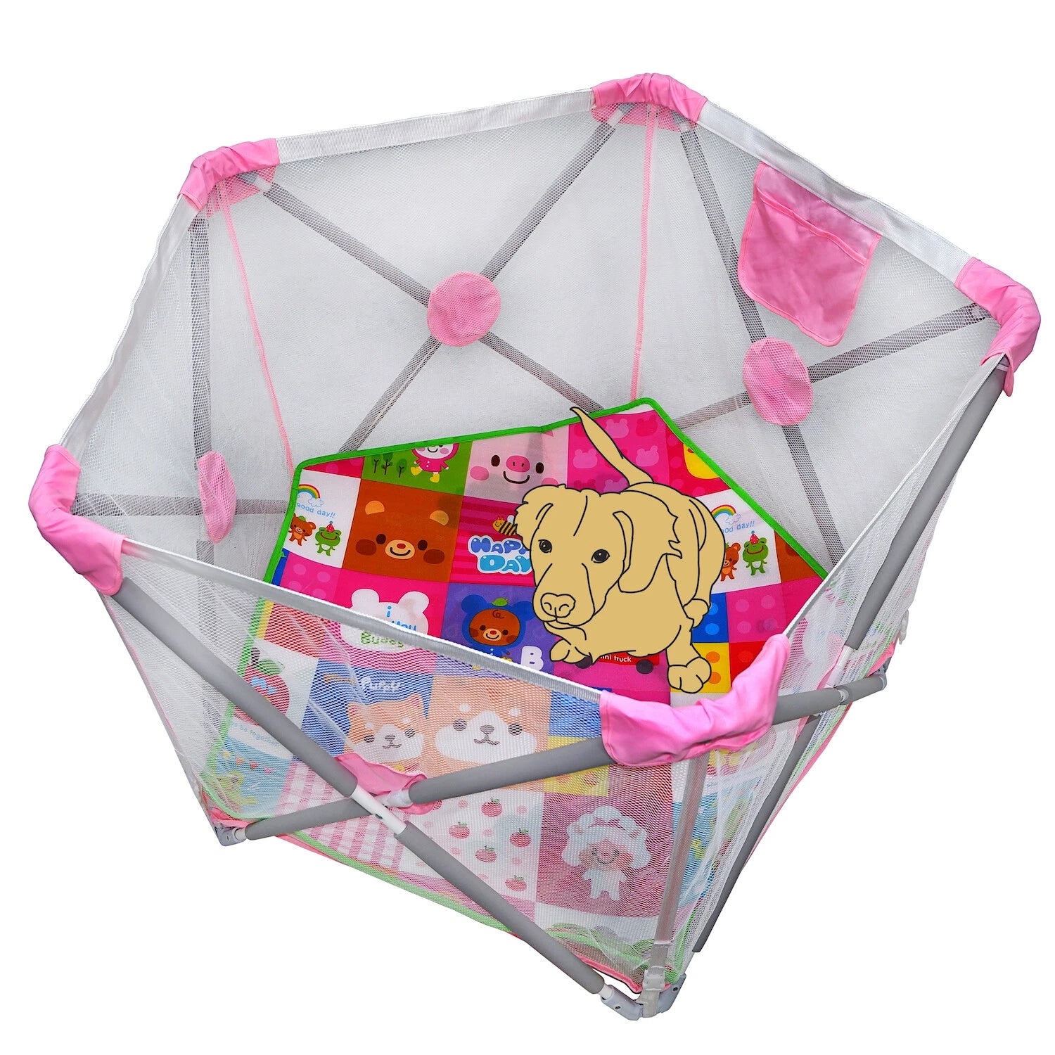 Portable Baby Playpen Safety Play Yard Activity Center Fence Indoor