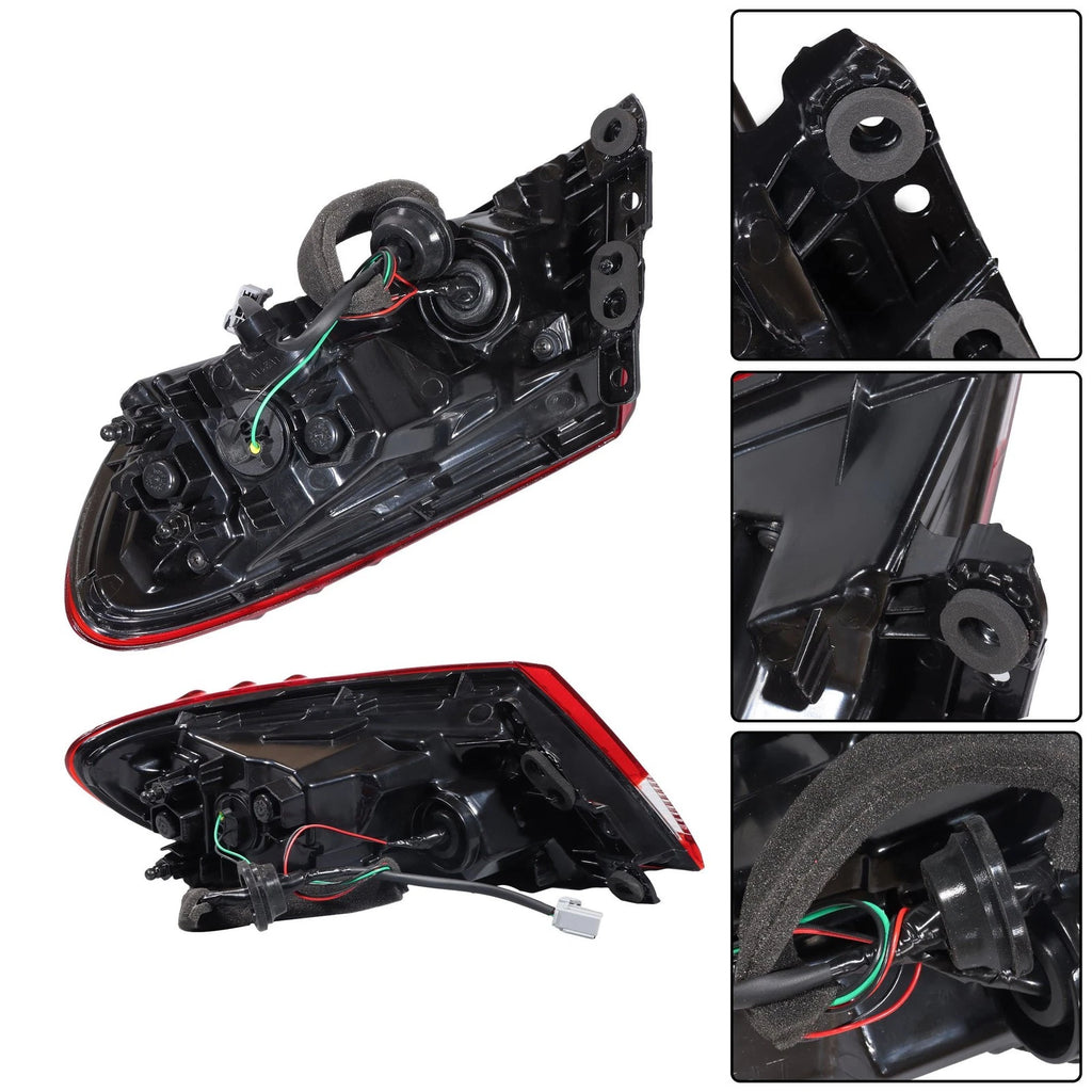 Set of 2 Outer LED Red Tail Lights for Chrysler 200 (2015-2017)