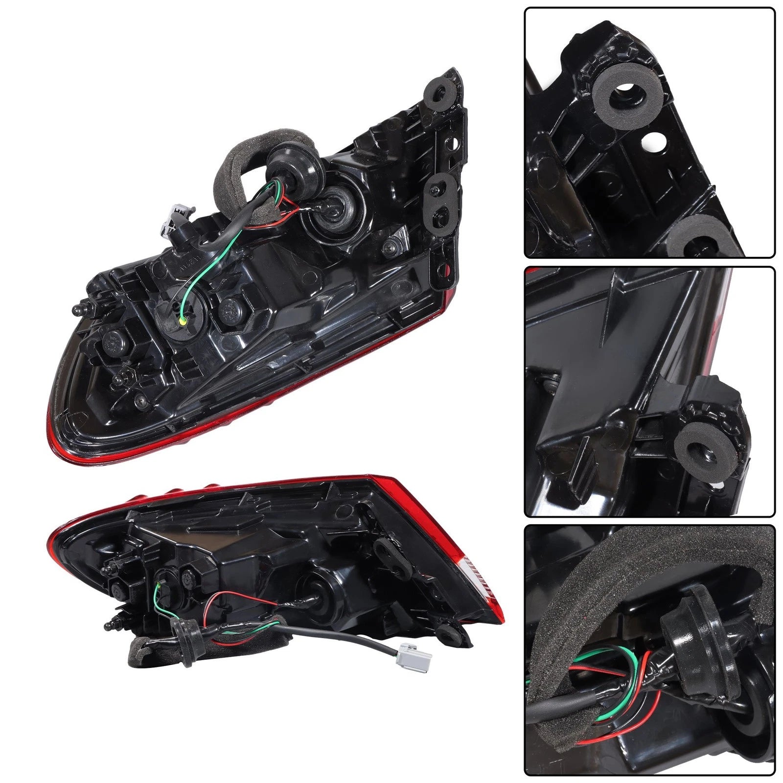 Set of 2 Outer LED Red Tail Lights for Chrysler 200 (2015-2017)