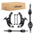 6X Front Lower Control Arm Sway Bar Link + CV Axle Shaft for Sienna (2011–2015)