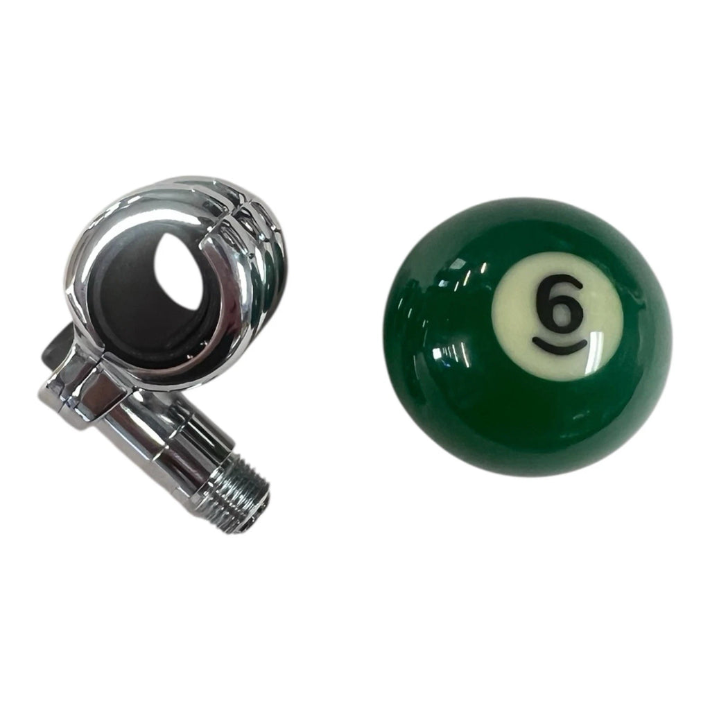 Steering Wheel Spinner Knob for Ford 6 Ball Billiards Green Pool