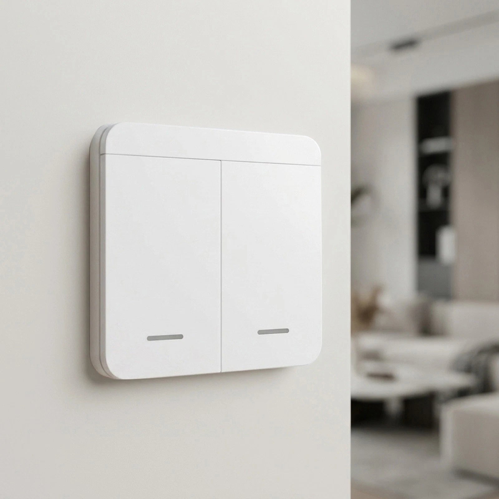 2Gang Wall Panel Switch for - Wireless Remote 433MHz 10A