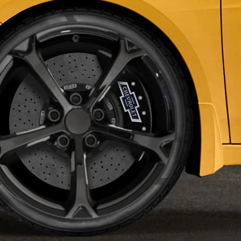 Black Caliper Covers Set of 4 Engraved '100 Ann Chevy' for 20-24 Silverado 3500