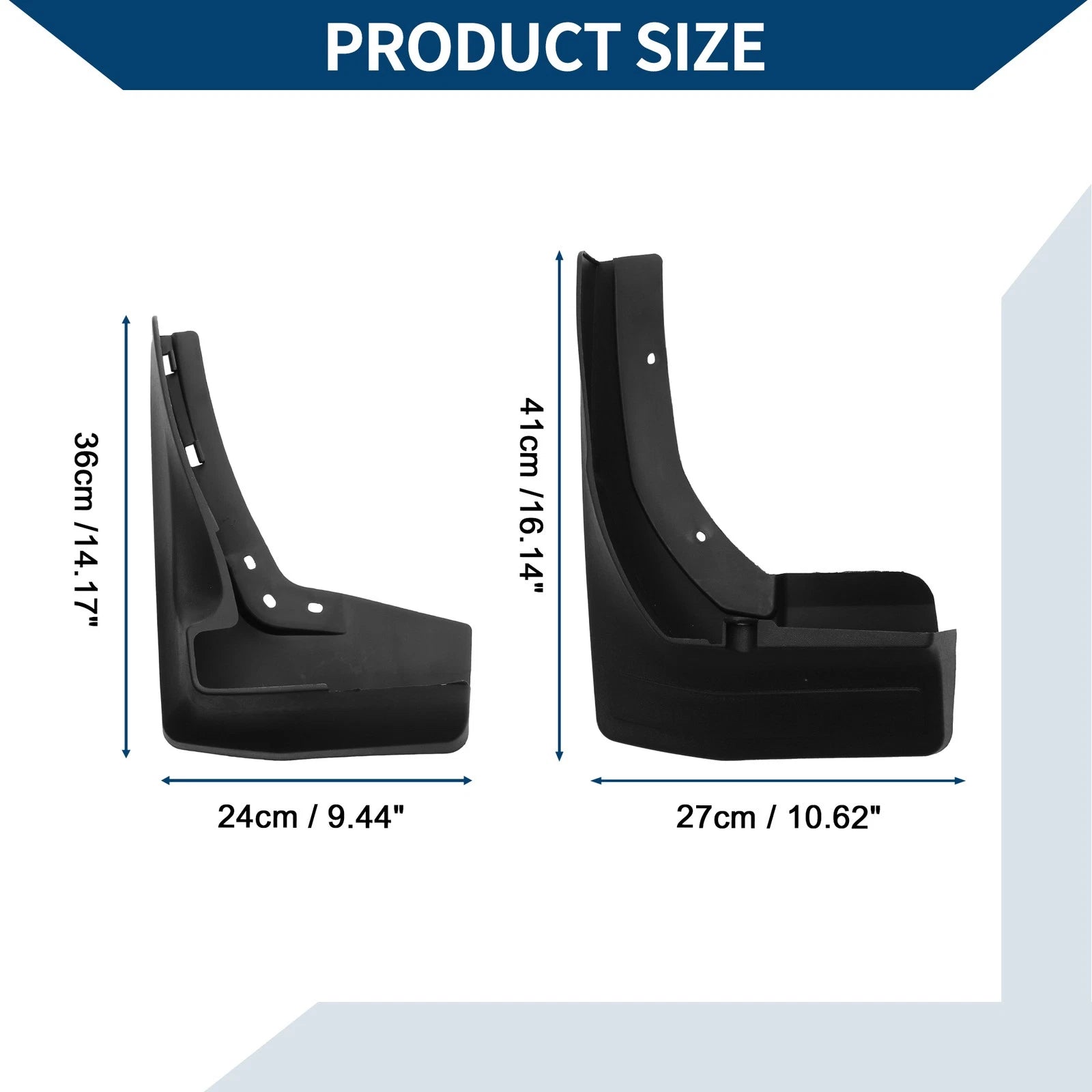 Mud Flaps Splash Guards Set for Mercedes-Benz GLS450 (2015–2019)