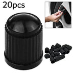 20PCS Black Plastic Air Valve Tyre Wheel Caps for Car Bike Motorcycle