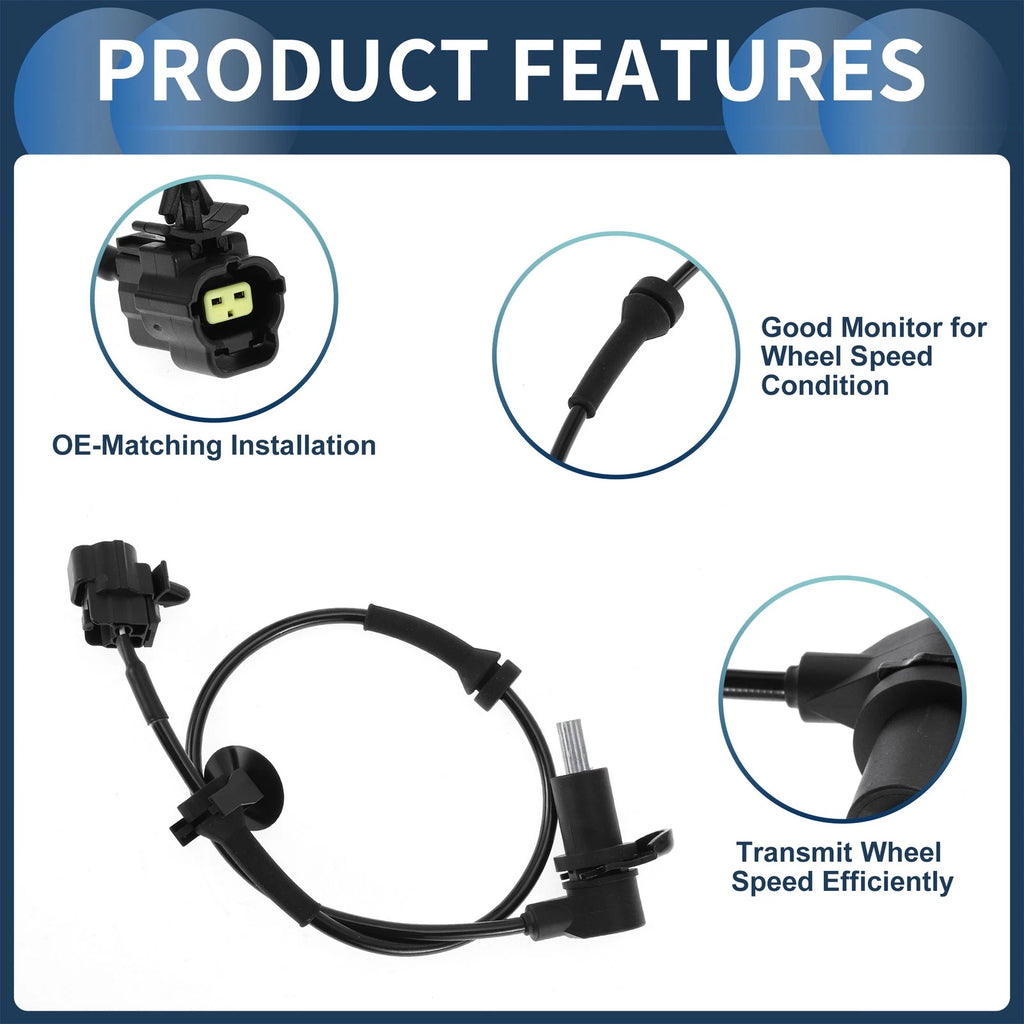 ABS Wheel Speed Sensor No. 96473223 for Chevrolet Aveo (2004–2011) Rear Right