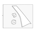 Left Rear Door Pillar Garnish for Honda Accord (2018-2022)
