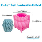 2X Candle Mold 3D Silicone Resin Mould for DIY Craft