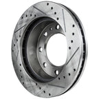 Brake Disc and Pad Kit for Chevrolet Silverado 1500 (2005) Cross-drilled & Slotted