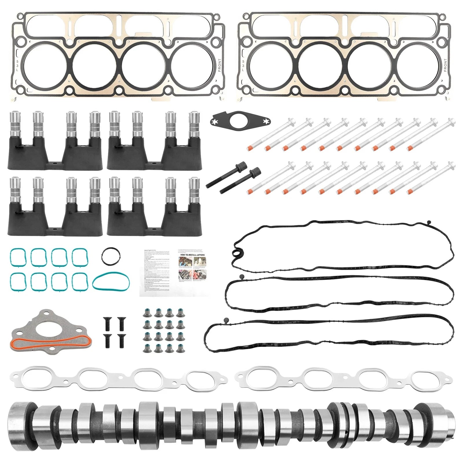Camshaft Lifter Engine Rebuild Kit for Chevy GMC Gen V L83 5.3L (2014-2021)