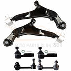 Set of 6 Front Lower Control Arms Tie Rods for Nissan Maxima (2000–2003)