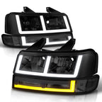 E-Shape Switchback LED DRL Headlights Smoked for Express/Savana 1500-3500 (2003–2024)