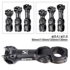 Adjustable Handlebar Stem for ZTTO Road MTB Bicycle (60° 31.8mm, 90/110/130mm)