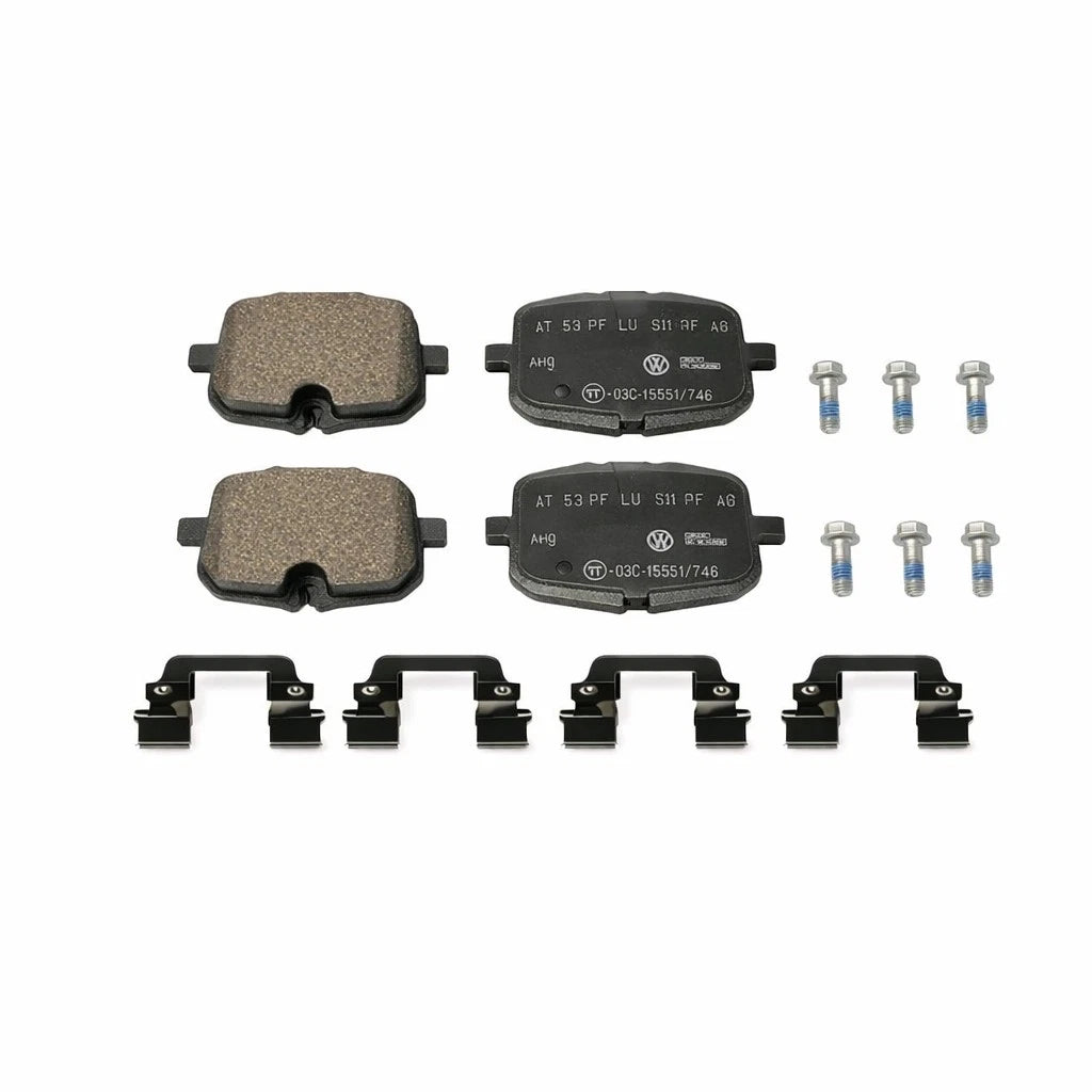 Set of 4 Rear Disc Brake Pads for BMW M6, M6 Gran Coupe, M5 (2012–2019) 34212284389