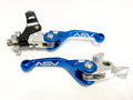 2X Shorty Brake Clutch Perch Levers Blue for Suzuki LT-R 450 (2006–2007)