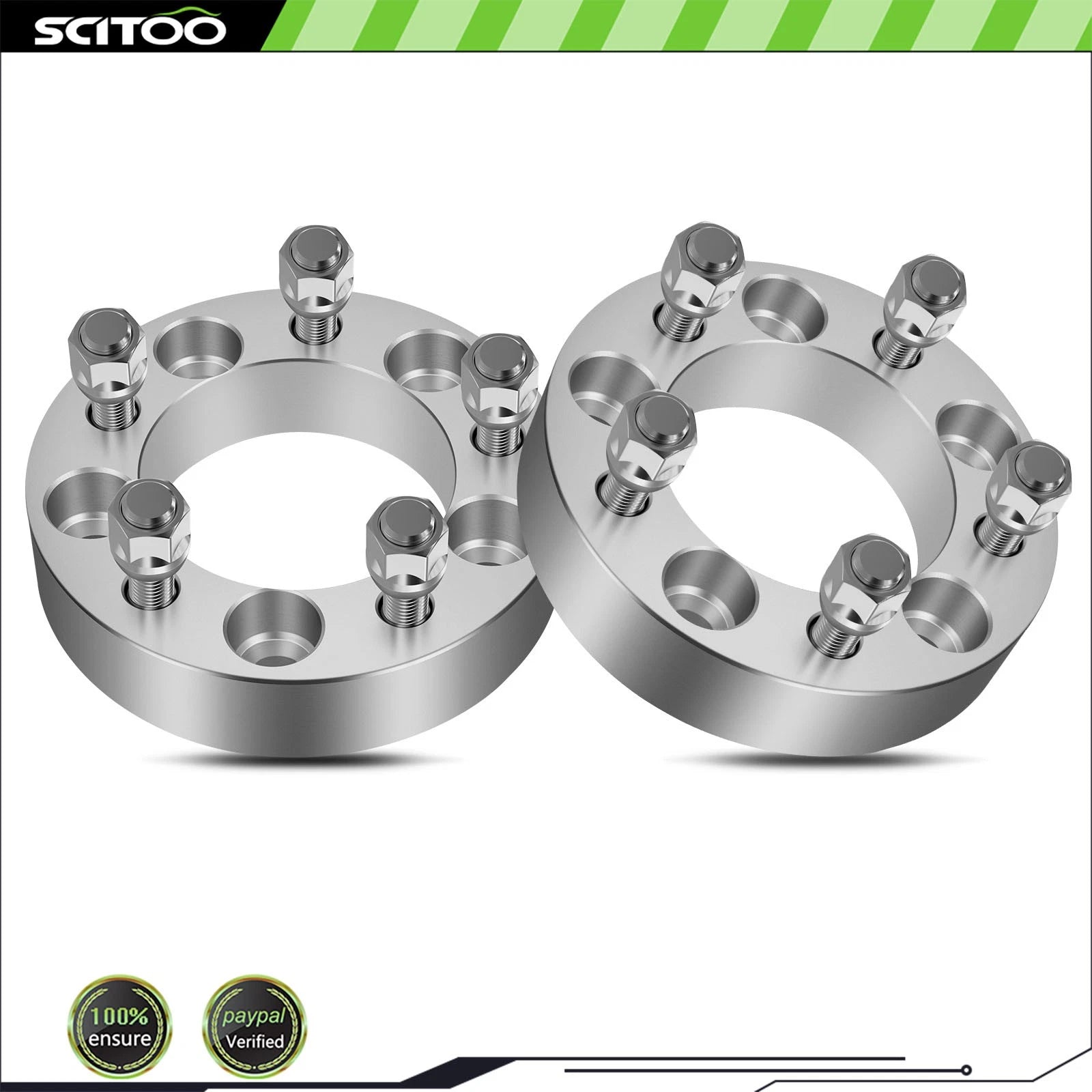 2X 1.25" 5x4.5 Wheel Spacers 1/2"x20 for Jeep Liberty Wrangler TJ XJ Ford Ranger