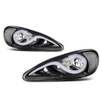 LED DRL Headlight/Lamps for Pontiac Grand Am (1999–2005) Black Housing