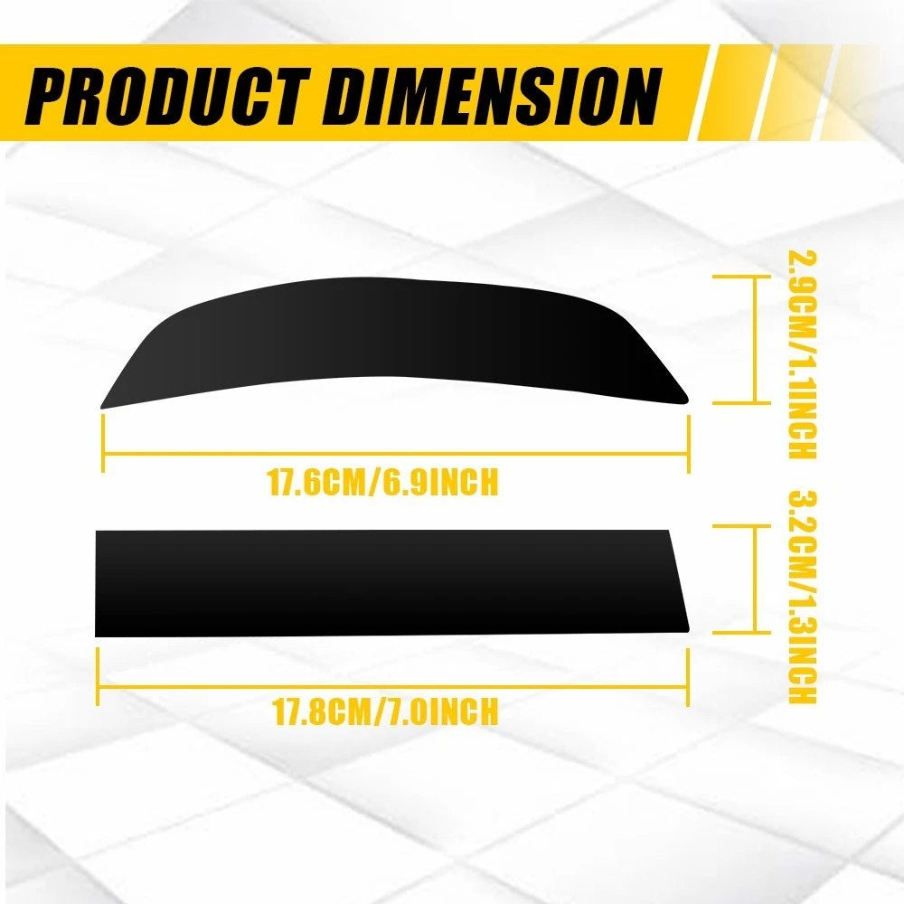 Set of 4 Smoked Reflector Precut Vinyl Overlays for Chevy Traverse (2024–2025)