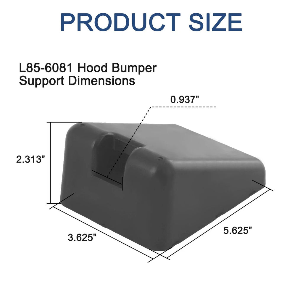 Set of 2 Hood Bumper Supports for Peterbilt 567 579 Kenworth T680 T880