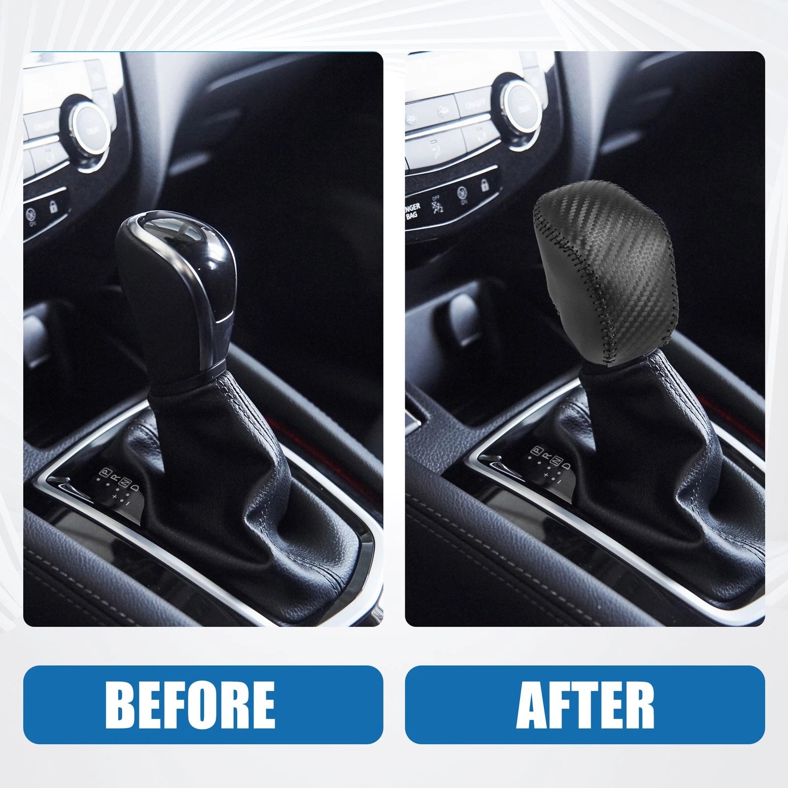 Gear Shifting Knob Cover Trim for Toyota Highlander (2020–2023) Black