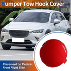 Tow Hook Cover for Mazda CX-3 (2016–2021) No.D10J50A11A KODO Red
