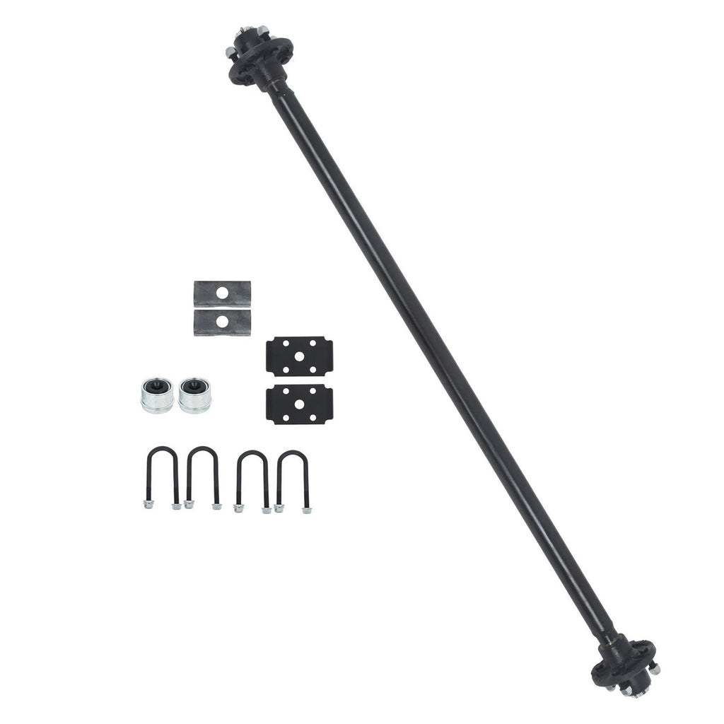 4 Lug 2000lbs Trailer Axle for Light Trailers (58" Hub Face)