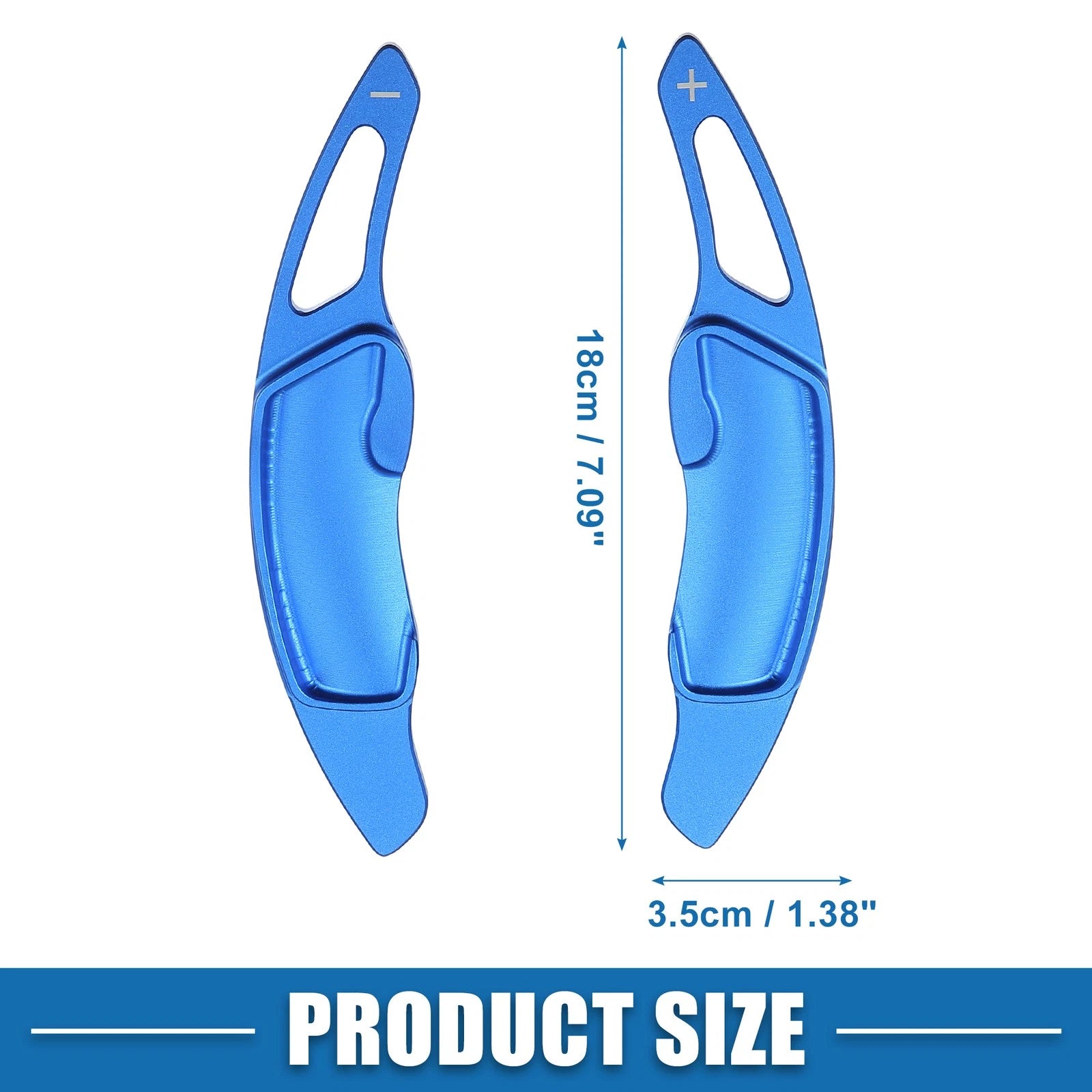 Set of 2 Steering Wheel Shift Paddle Covers for Subaru Legacy (2010–2018) Blue