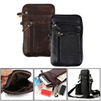 Leather Waist Bag Sling Backpack Crossbody Chest Bag