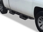 Wheel to Wheel Black Nerf Bars for Silverado Sierra Double Cab (2007–2018)