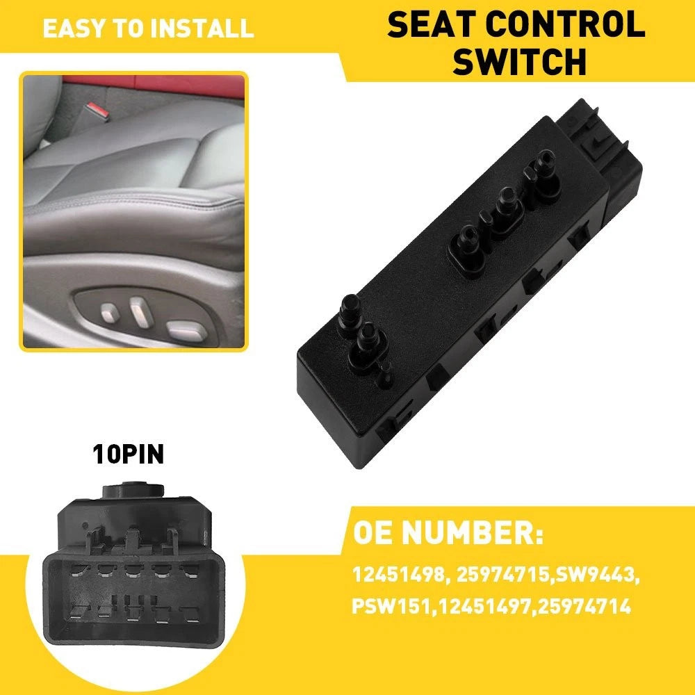 Power Seat Control Switch 10PIN for Buick LaCrosse (2010–2013)