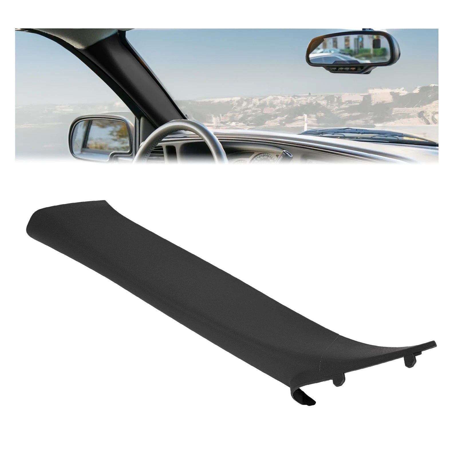 A Pillar Trim LH for Silverado Sierra Tahoe Suburban (1999–2007) Dark Gray