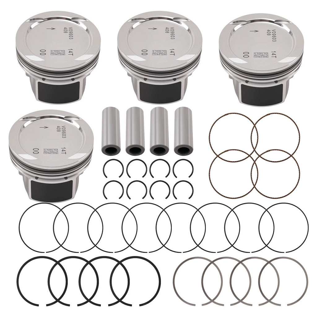 Set of 4 Pistons & Rings Kit for Chevy Cruze Sonic Trax Encore (2011–2021)