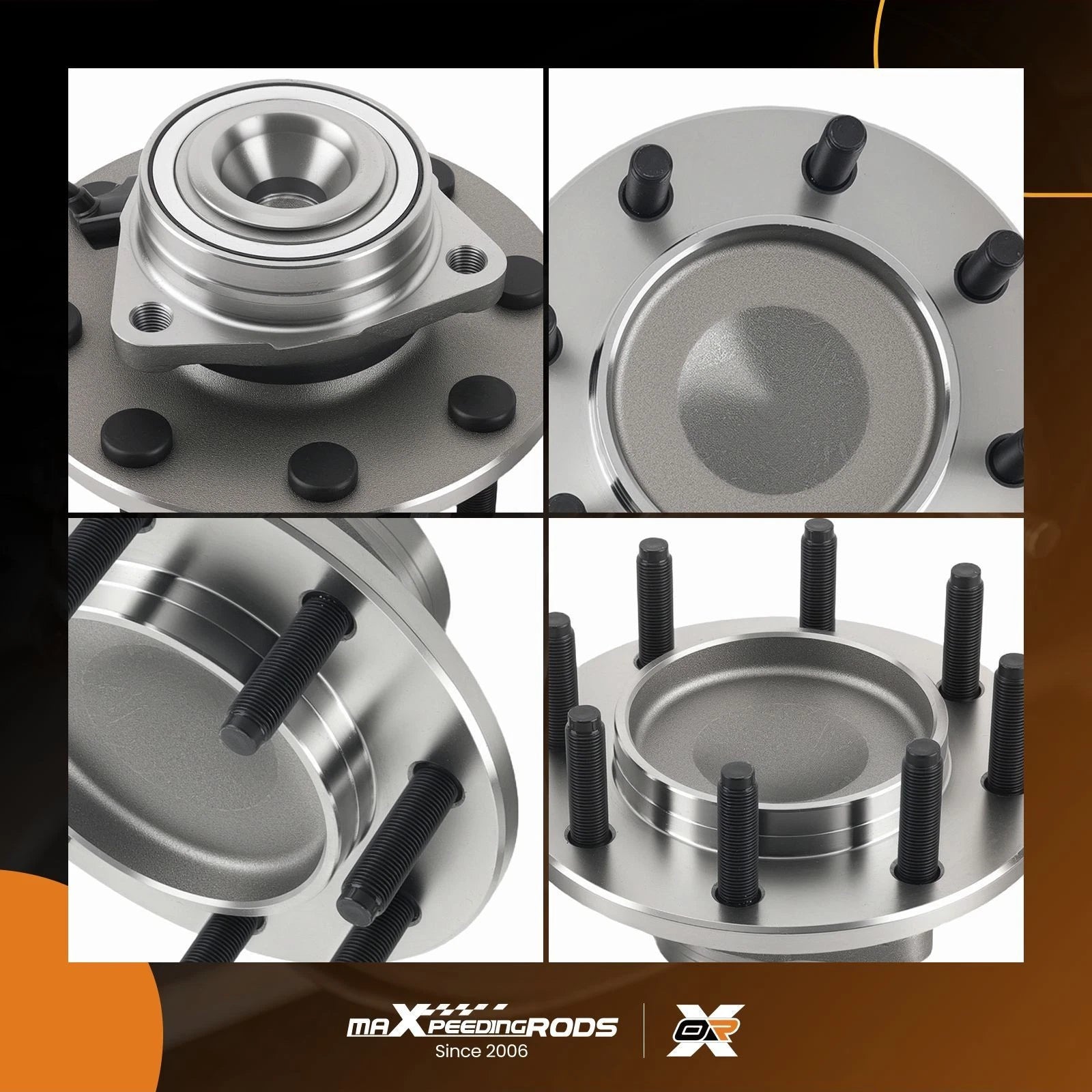 2X Front Wheel Hub Bearings for Dodge Ram 2500 3500 2WD (2003-2005)