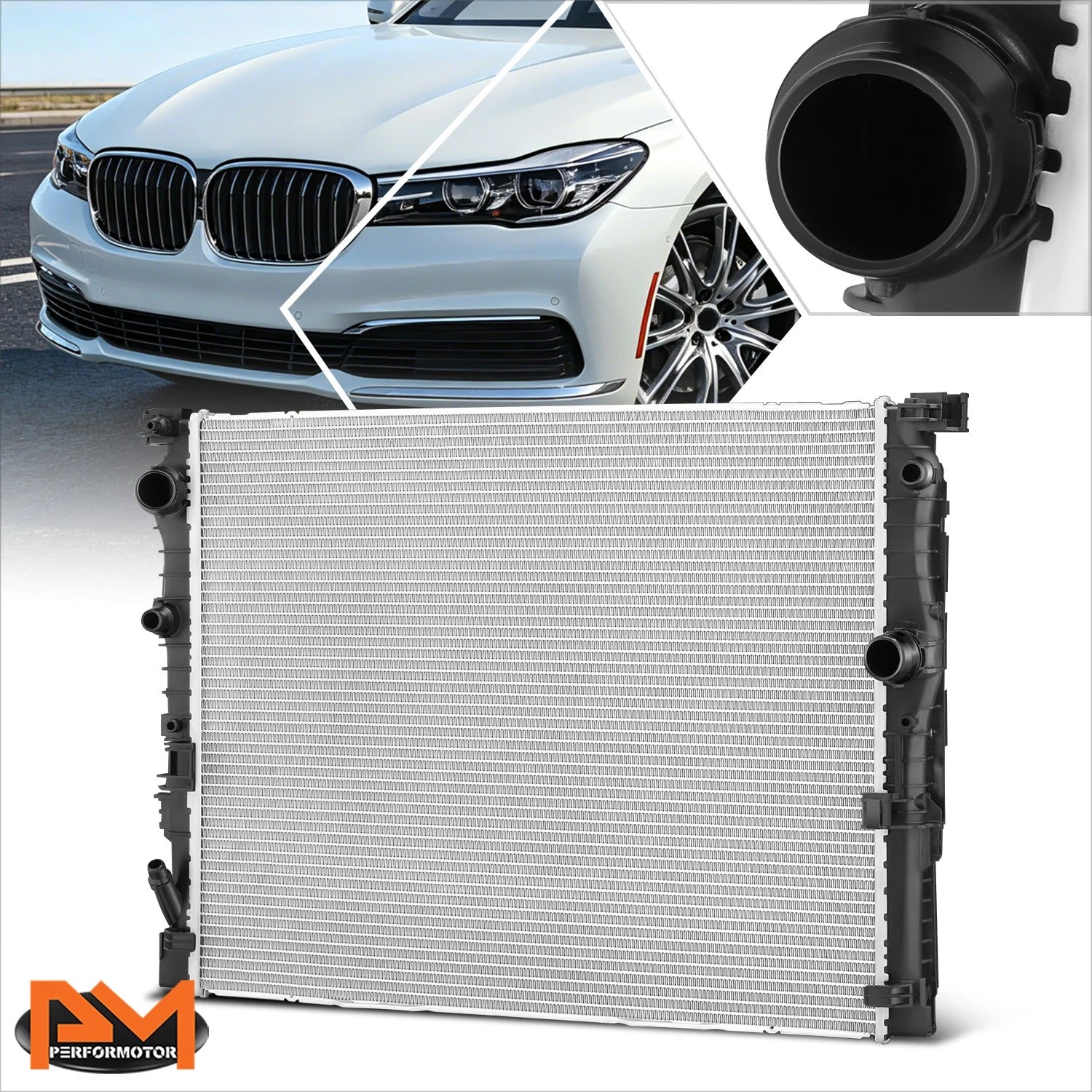 Aluminum Core Radiator for BMW 530i 540i 740i xDrive (2016–2019) DPI-13634