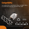 Catalytic Converter Kit for Honda Civic DX LX CX 1.6L (1996–2000) Stainless Steel