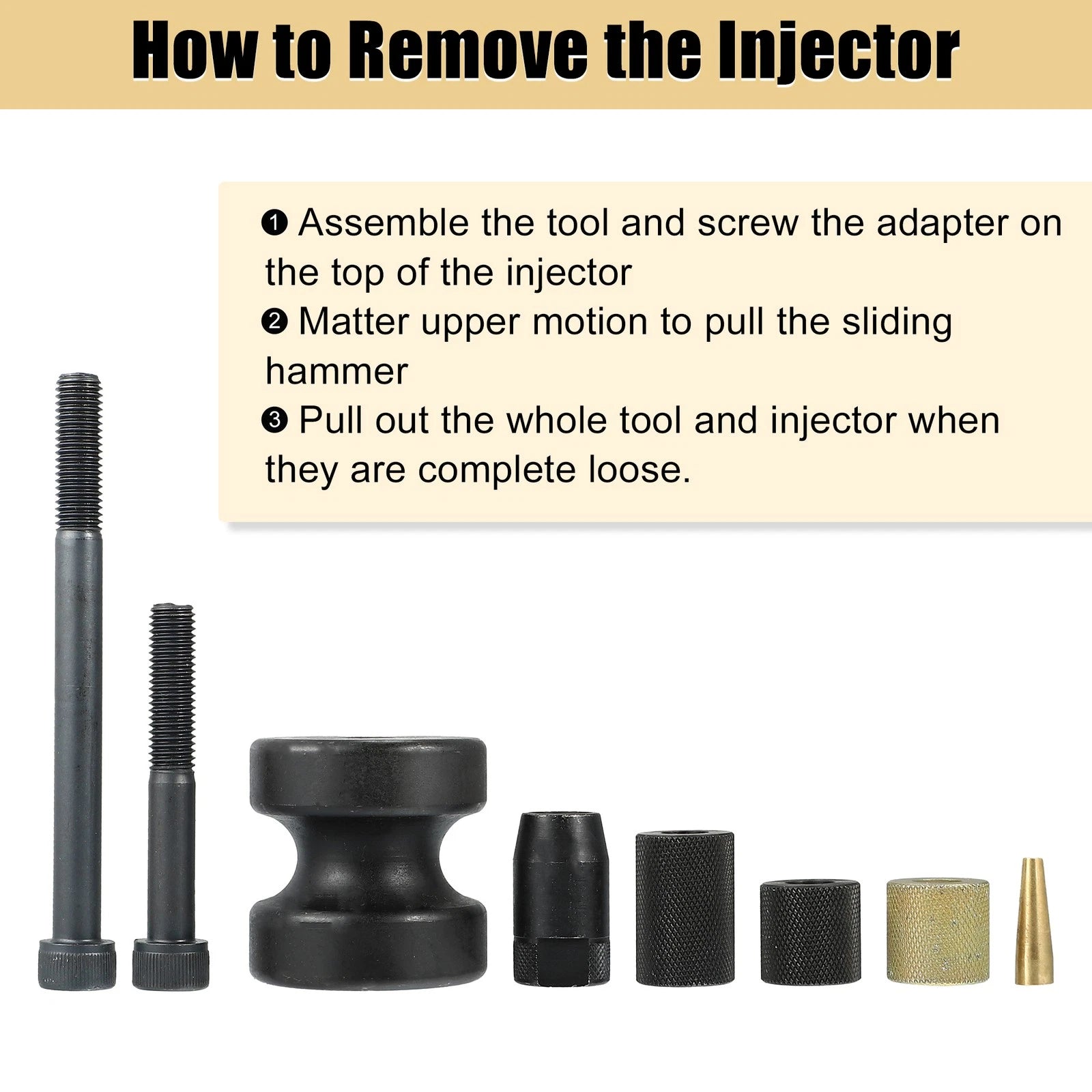 Set of 2 Injector Puller and Seal Installer Tools for BMW N14 N18 N54 (130192, 130195)