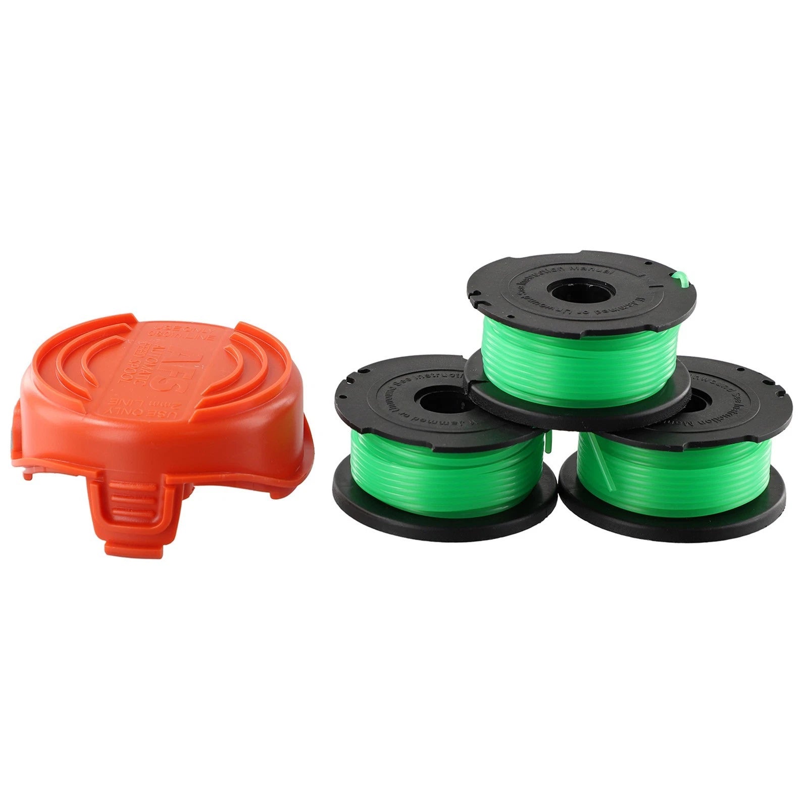 Replacement Trimmer Spool Line with Cap for Black & Decker GL7033 GL8033 GL9035