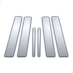 6Pc Chrome Pillar Post Covers Replacement for Ford Escort (1997–2002)
