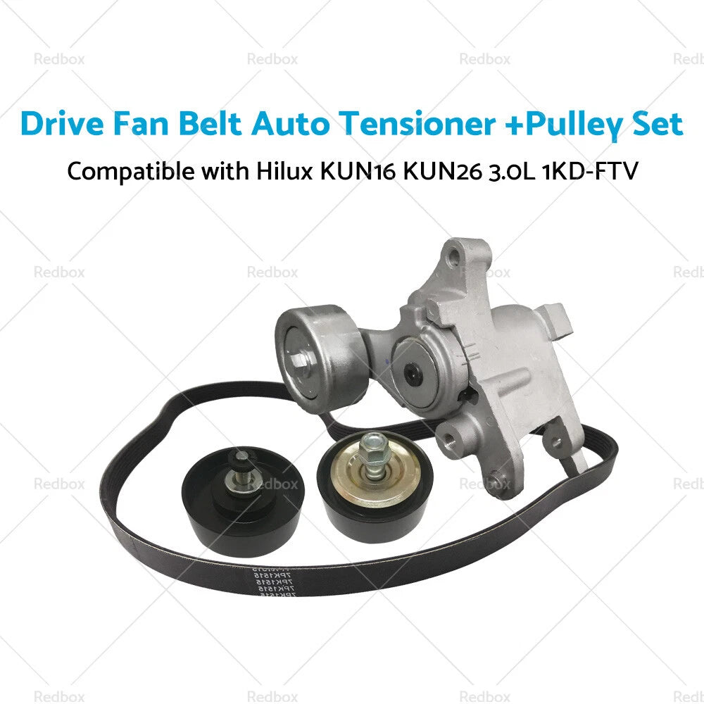 Drive Fan Belt Auto Tensioner Pulley for Hilux KUN16 KUN26 (2005–2015) 1KD-FTV